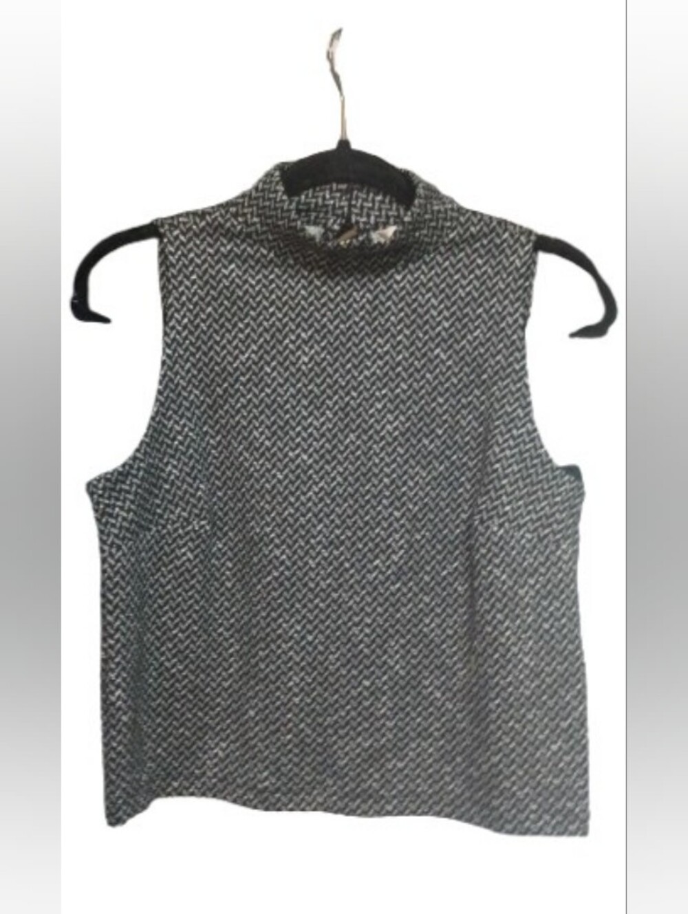 BANANA REPUBLIC Merino Wool Mock‑Neck Sleeveless Top